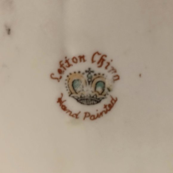 Vintage Lefton Violin Pink Roses Handpainted Figurine Trinket Dish - Picture 3 of 8